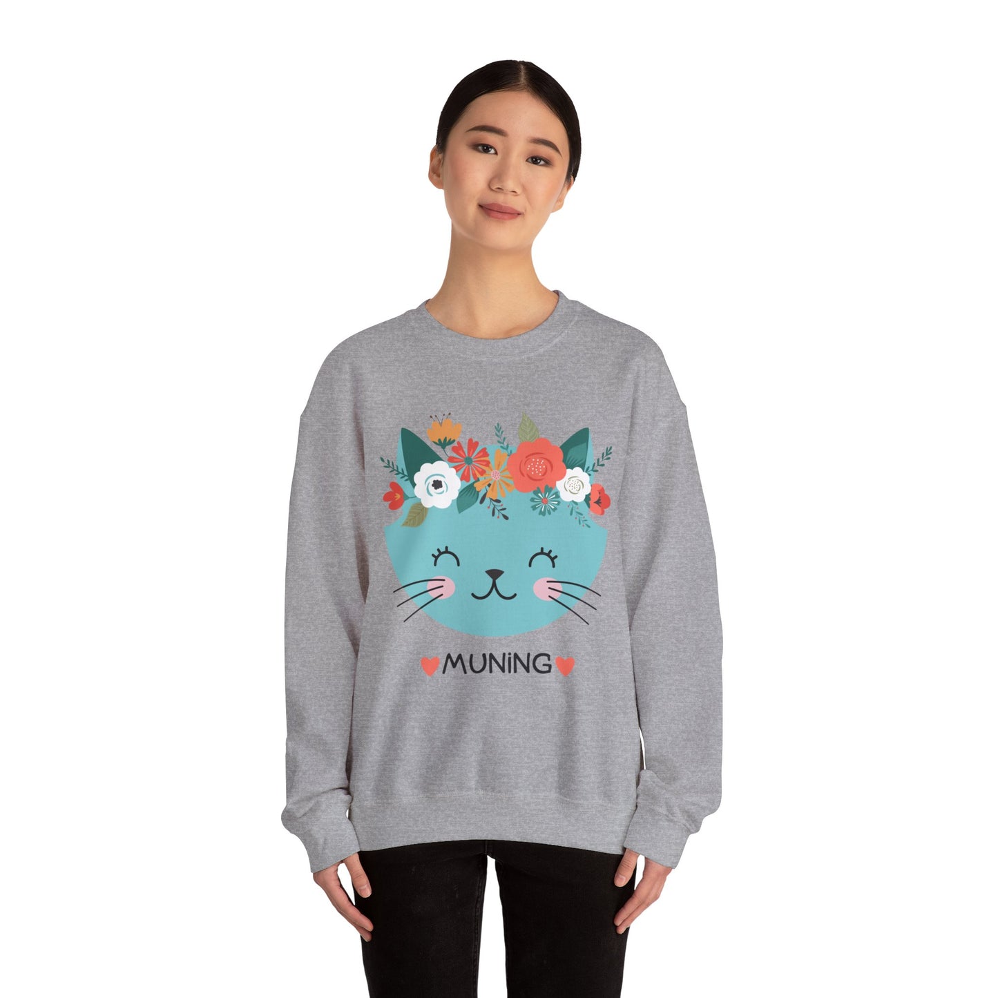 Filipino Sweatshirt Pinoy Pullover Sweater | Philippine Gifts For Cat Lovers | Tagalog - Muning