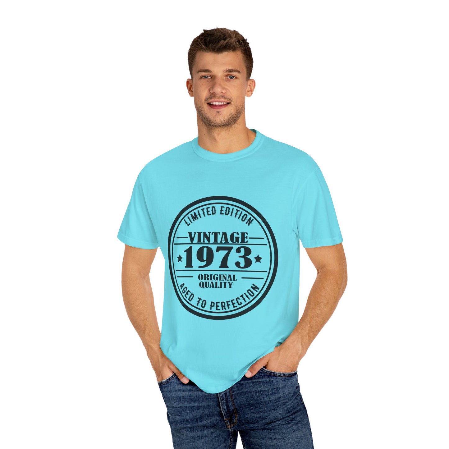 1973 Comfort Colors Tshirt | Mens T-Shirt Graphic Tees Men Shirt Casual | Comfy Loose Fit Summer Clothes | Cotton Street Wear Clothing College Fashion