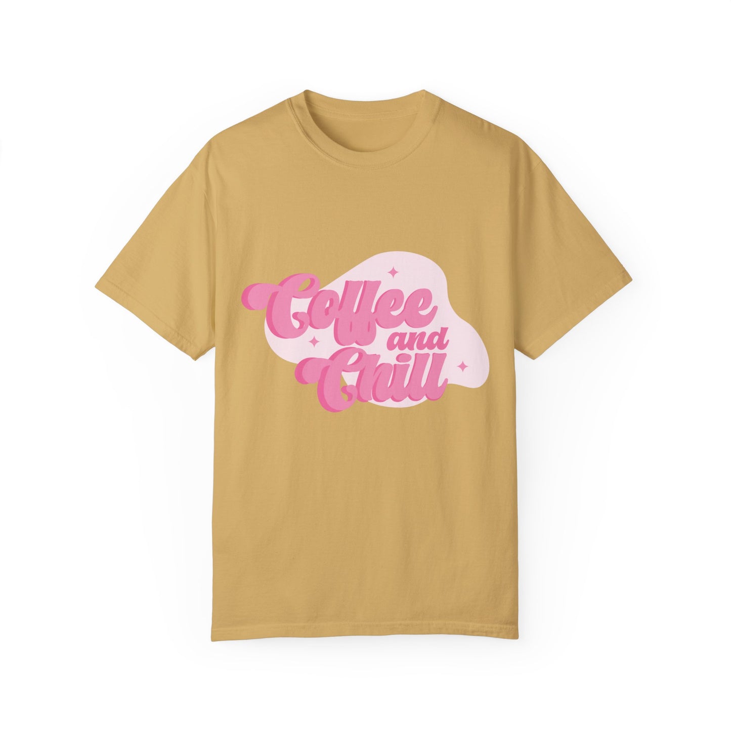 Coffee And Chill Comfort Colors Shirt, Unisex Garment-Dyed T-shirt, Gift For Coffee Lovers.