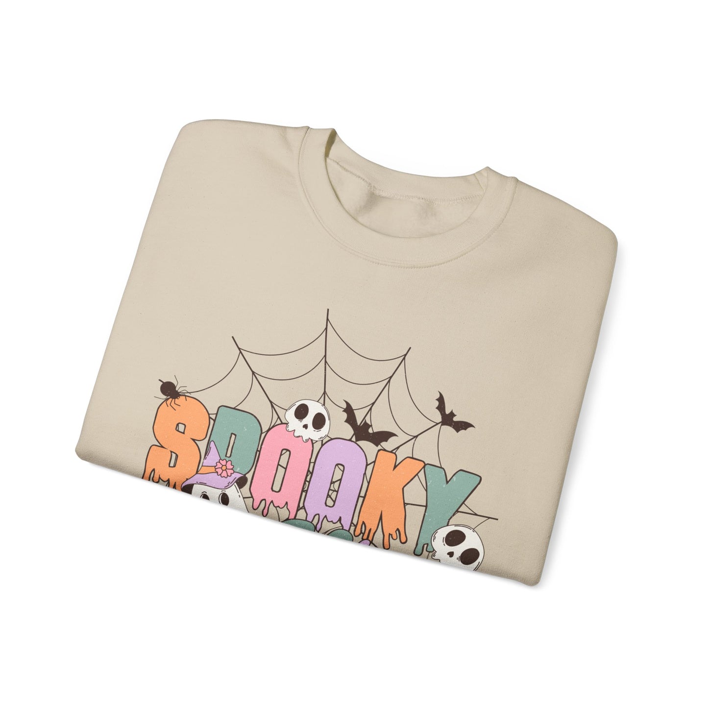 Fall Sweatshirt Halloween Graphic Pullover Sweater | Autumn Gifts For Mom Pastel Gift For Her | Spooky Vibes