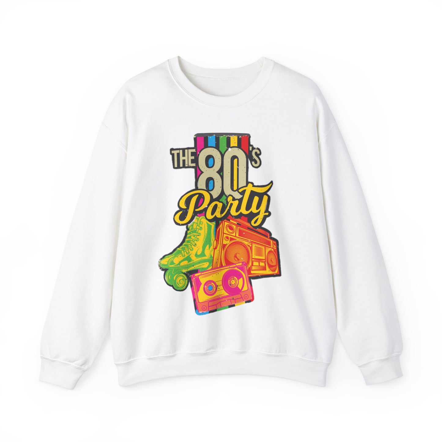 80s Sweatshirt Roller Blades Graphic Pullover Sweater Retro Gifts For Brothers Party Outfit
