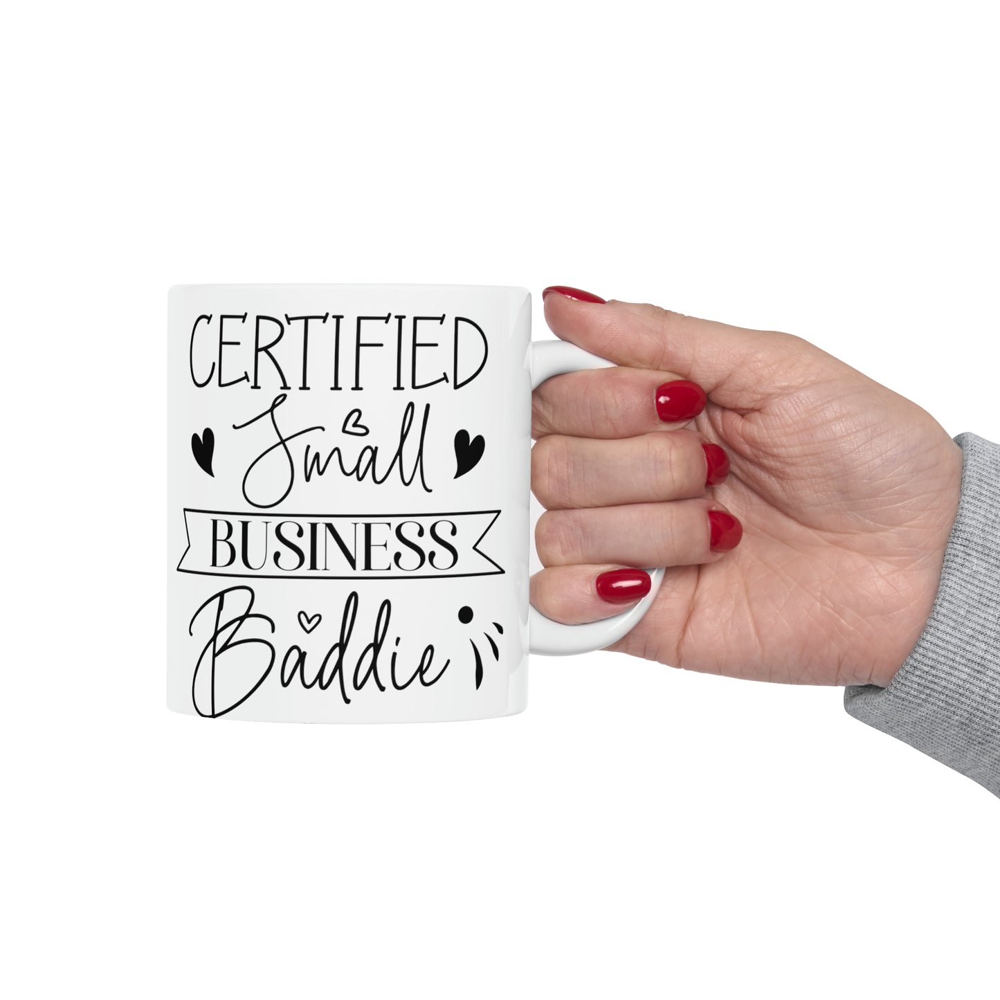 Small Business Coffee Mug, Mothers Day Ceramic Mug 11oz, Boss Babe Gifts For Coffee Lovers, Hustle Gift For Mom