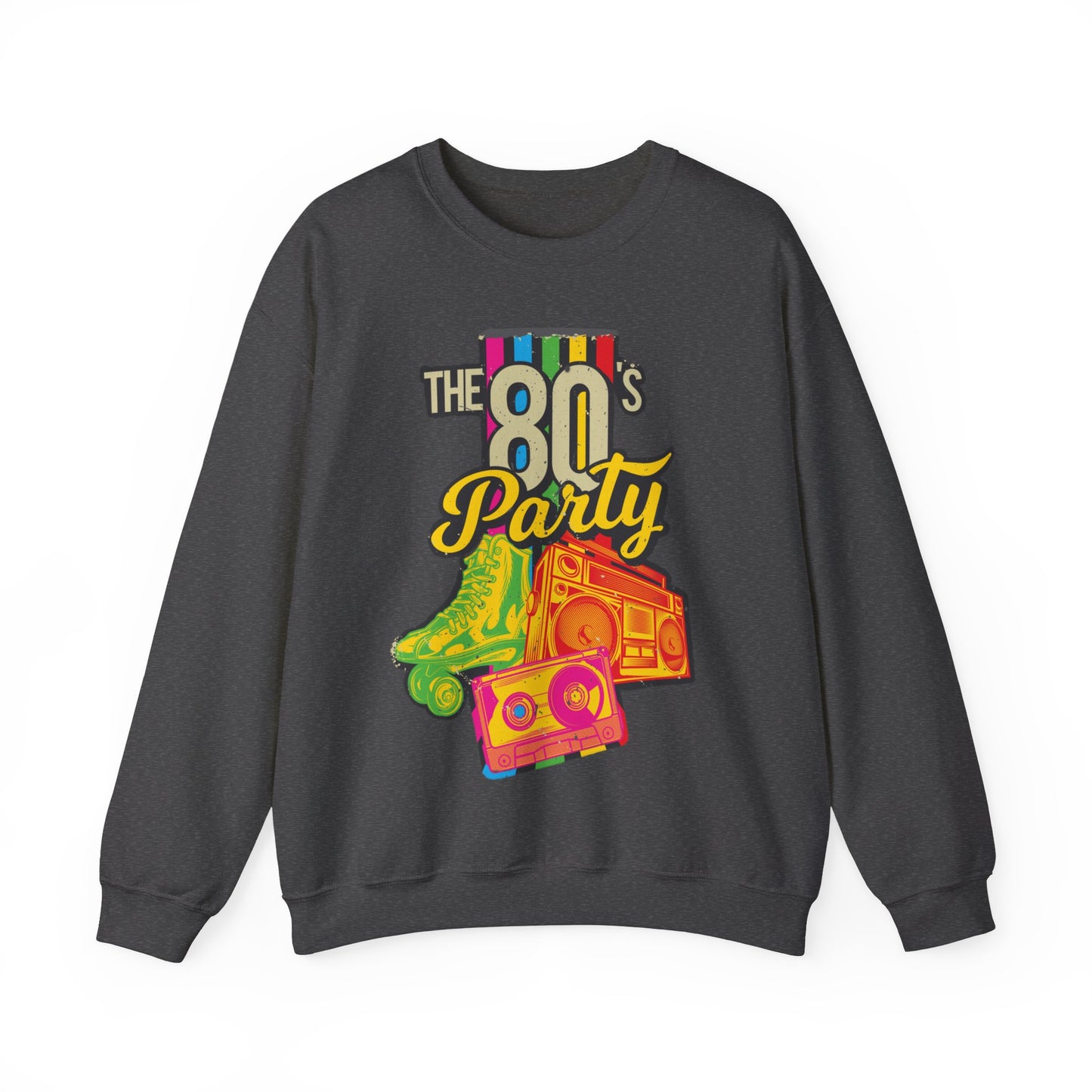 80s Sweatshirt Roller Blades Graphic Pullover Sweater Retro Gifts For Brothers Party Outfit