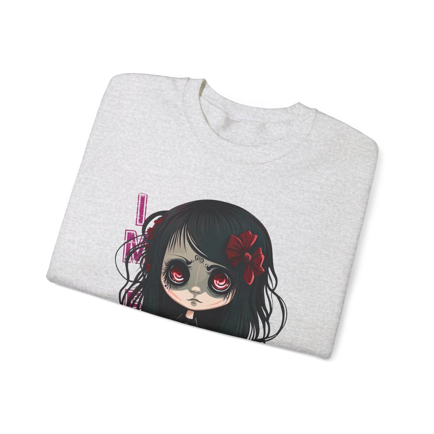 Goth Sweatshirt Emo Graphic Pullover Sweater | Cute Gifts For Teens Halloween Outfit | Im Fine