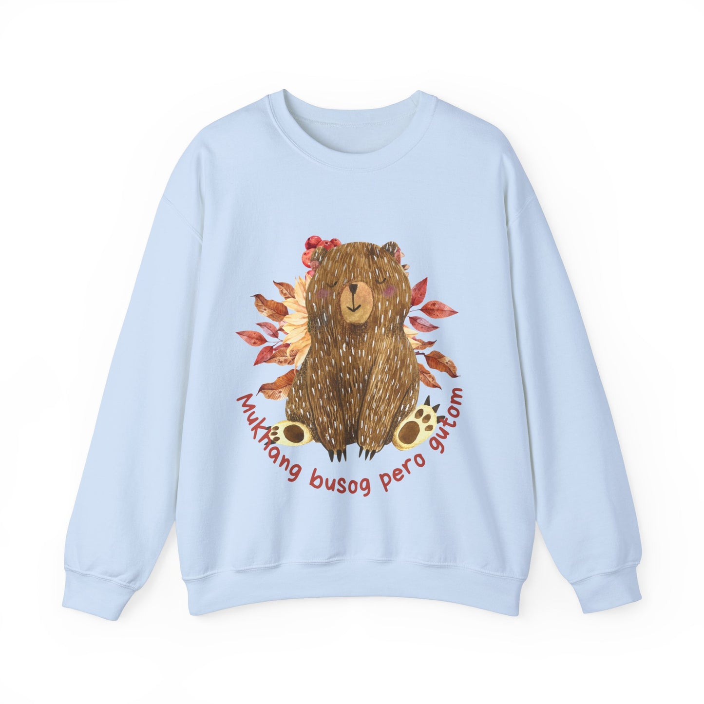 Filipino Sweatshirt Pinoy Pullover Sweater | Philippine Gifts For Bear Lovers | Tagalog - Mukhang Busog Pero Gutom