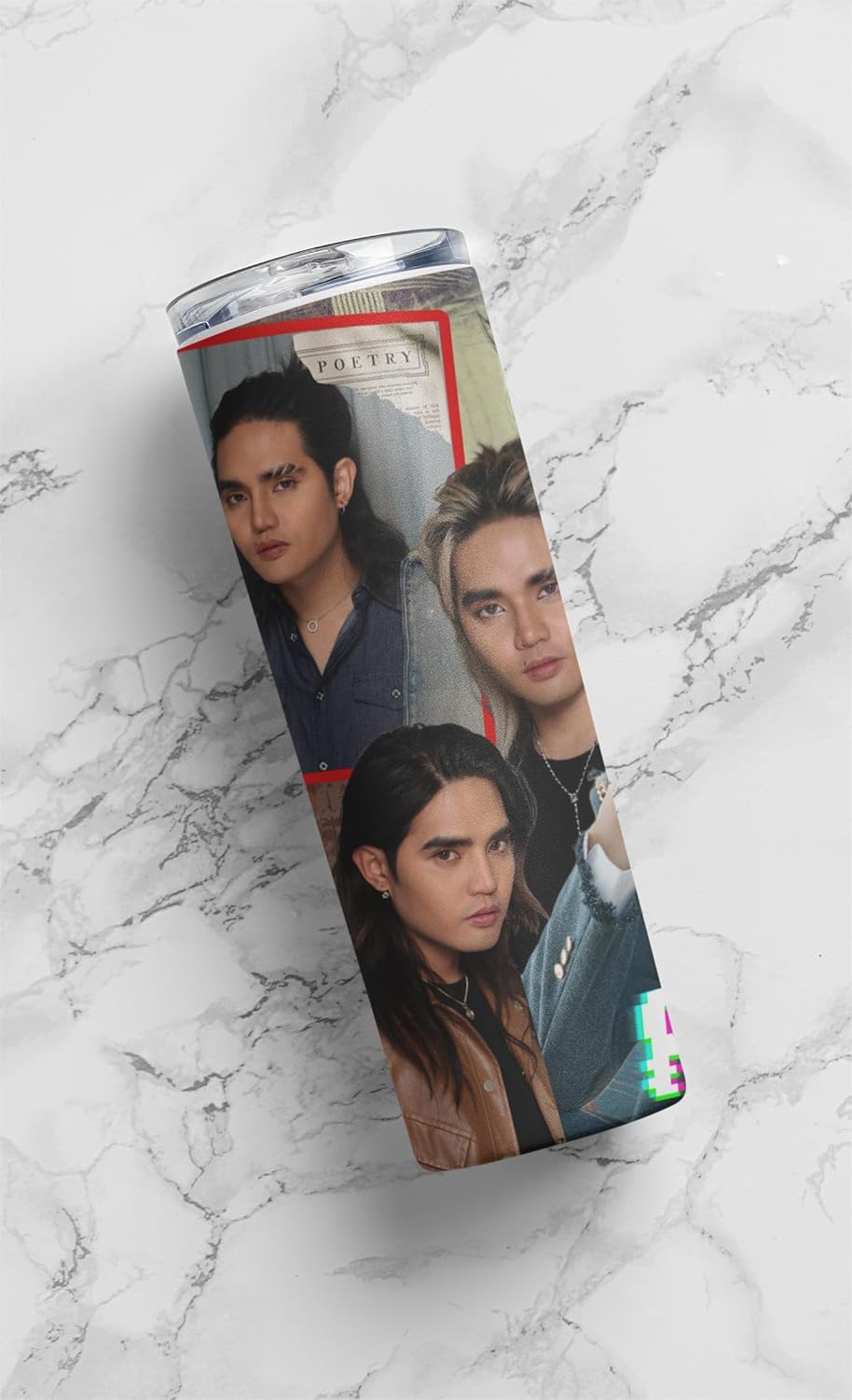 P-Pop SB19 Pablo 20 oz tumbler featuring vibrant design, perfect for hot or cold drinks, a stylish Filipino teen gift.