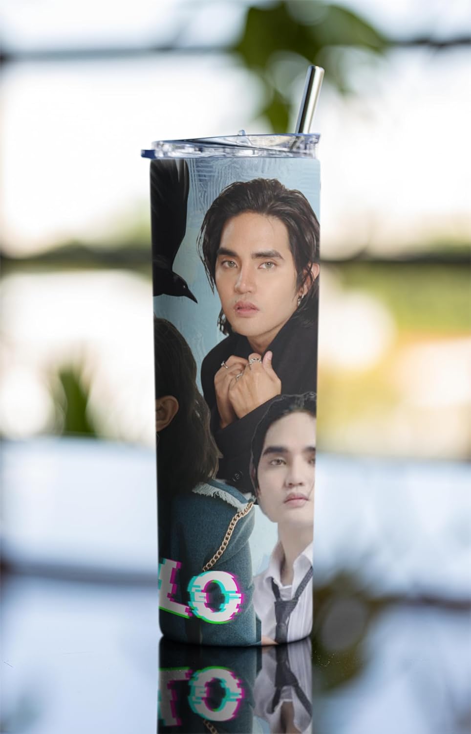P-Pop Sb19 Pablo Tumbler, 20 oz stainless steel drinkware with straw, perfect for hot or cold drinks, great Filipino gift.