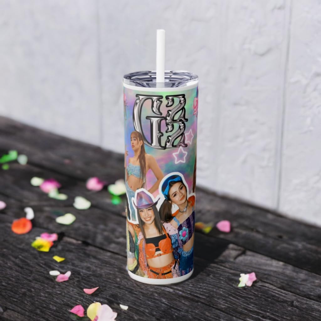 P-Pop G22 20 oz tumbler featuring vibrant designs, ideal for teens and Ppop music fans, perfect for hot or cold drinks.
