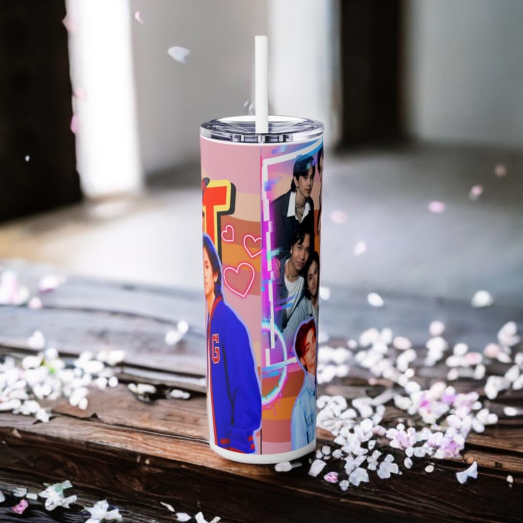 P-Pop GAT 20 oz tumbler with straw, featuring vibrant designs and perfect for hot and cold drinks, ideal for Filipino teens.