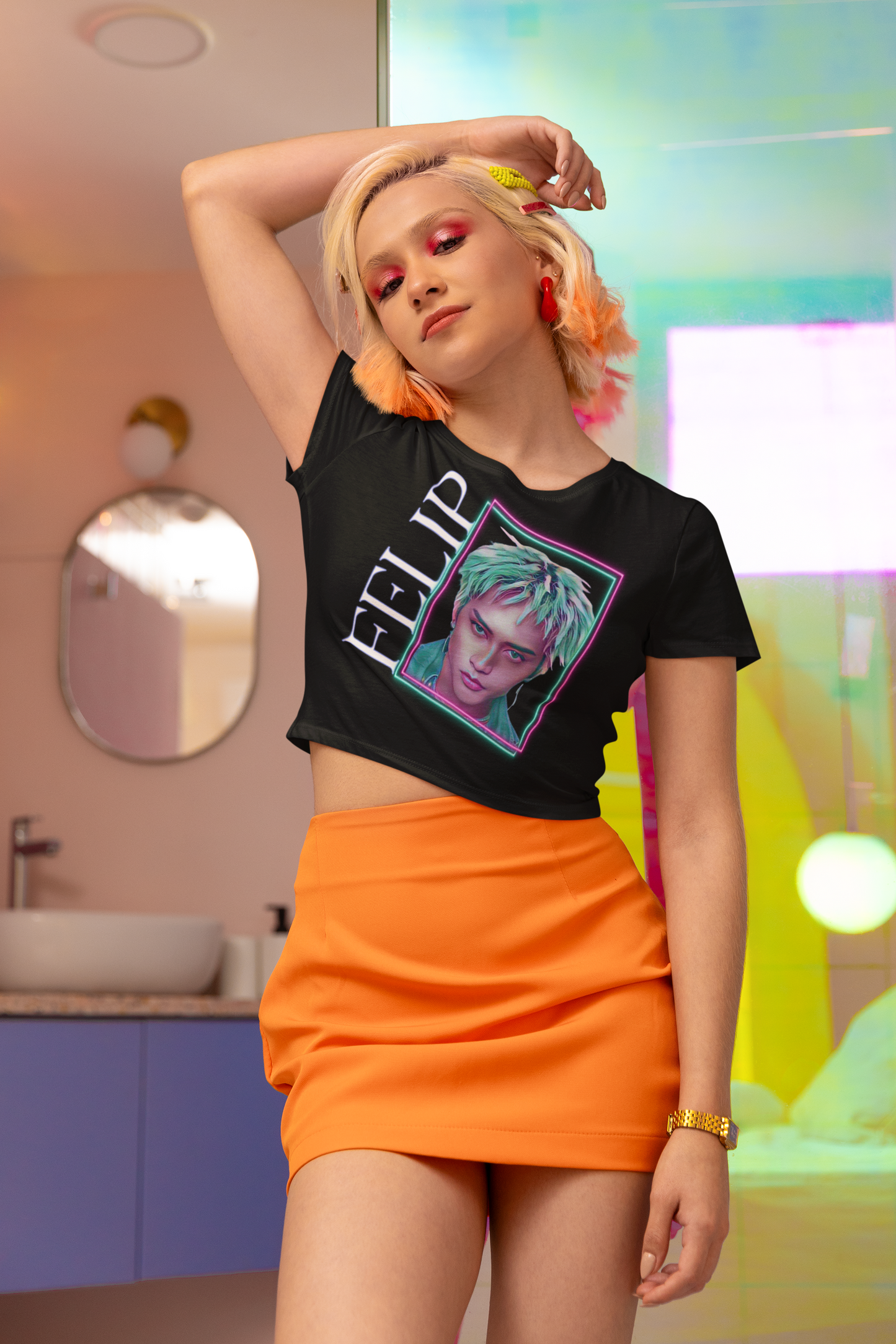 P-Pop Sb19 Felip Crop Top, Filipino Gifts For Sisters, Pinoy Pop Concert T-Shirt Croptop TShirt Merch Ppop Rise
