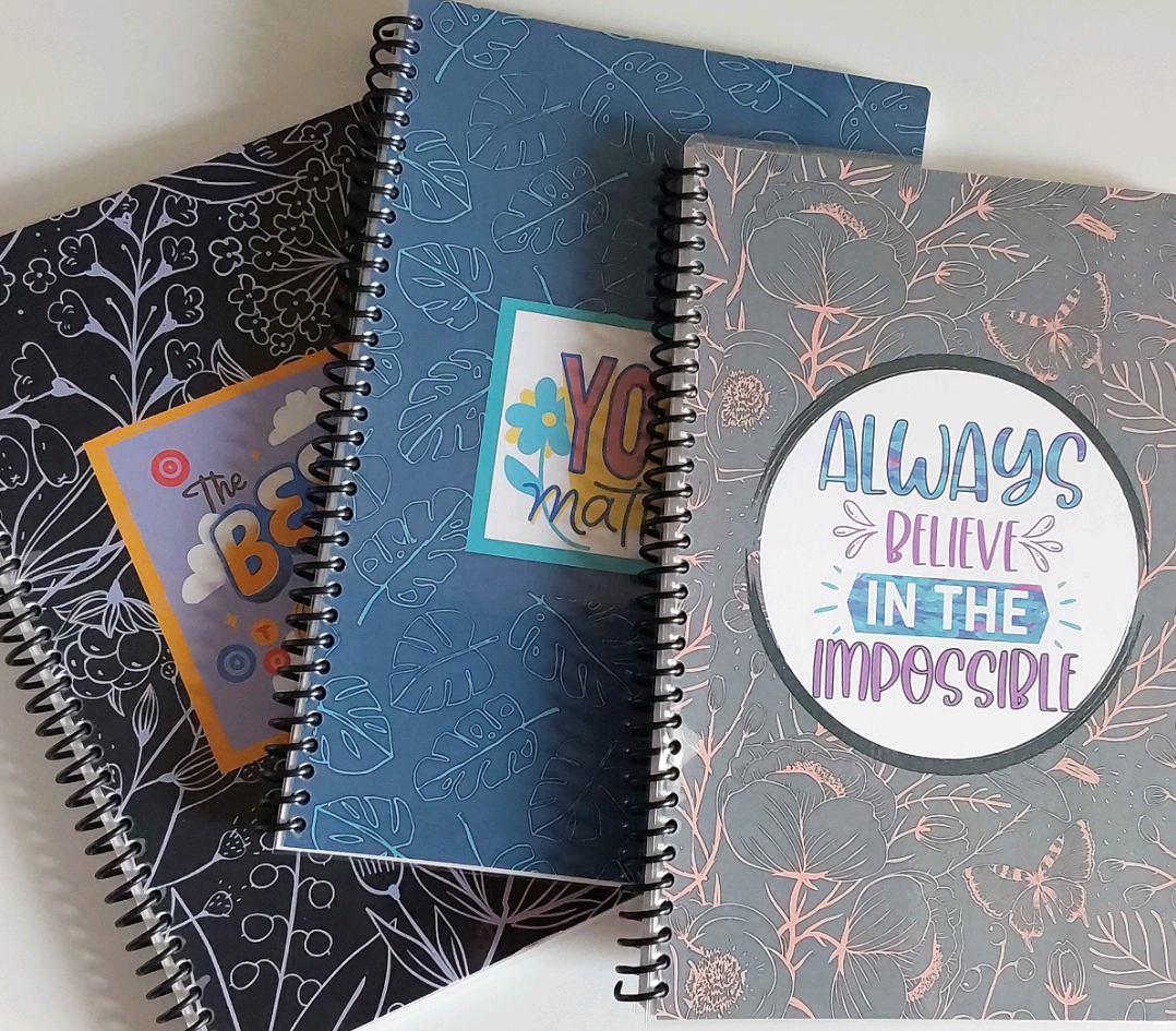 You Matter Motivational Gift For Teens 6x9 Spiral Notebook Set of 3, Lined Journal For Writing With Matching Bookmark x3 Gift Set
