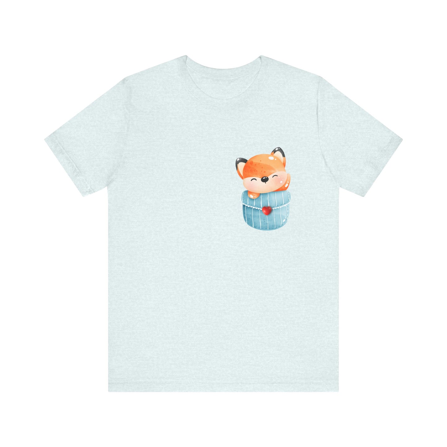 Fox T-Shirt, Cute Graphic Tee for Teens,Unisex Tshirt Aesthetic Gifts For Her,Cute Shirt,Fox Pocket Shirt,Gift For Fox Lovers & Fox Mom