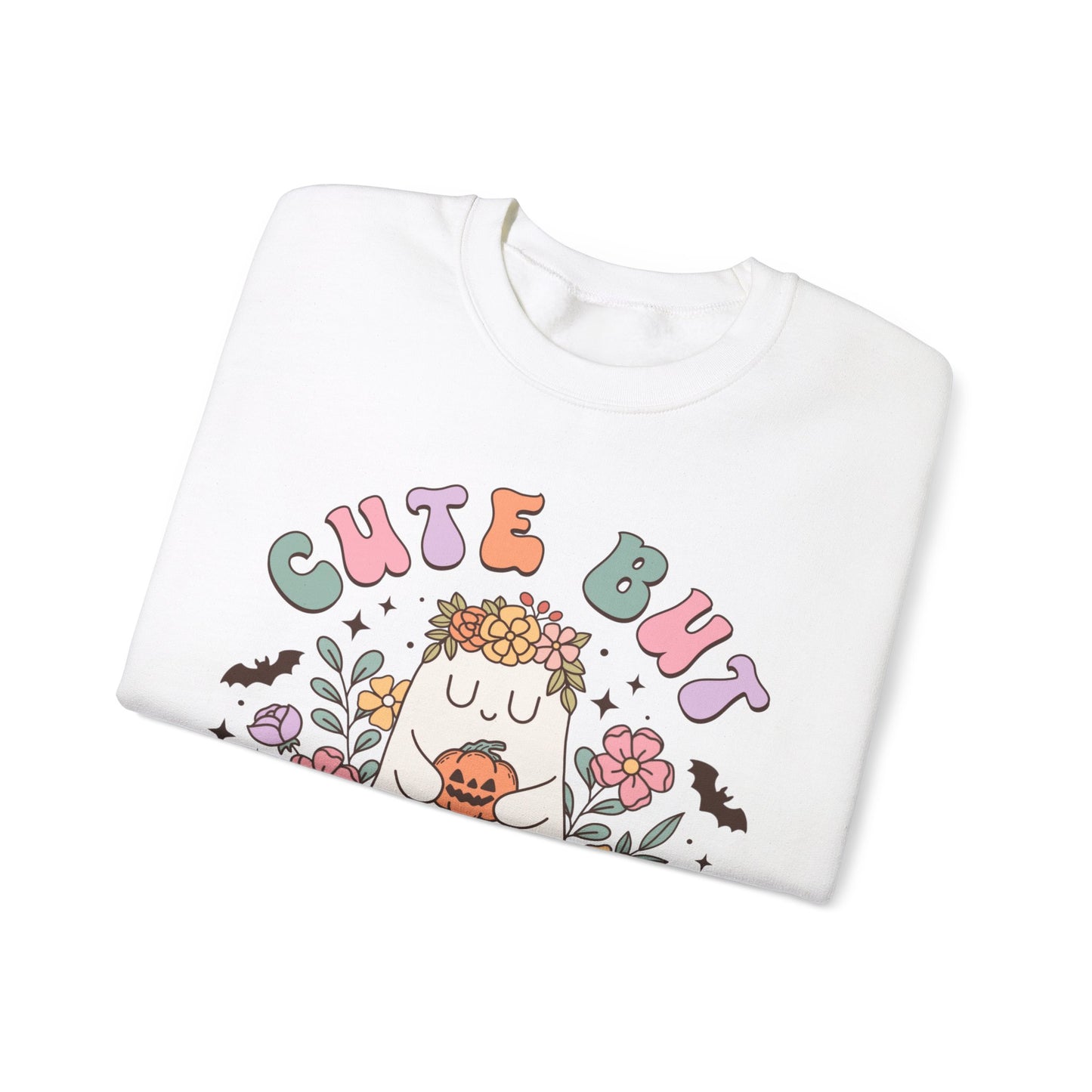Fall Sweatshirt Halloween Graphic Pullover Sweater | Autumn Gifts For Mom Ghost Gift For Her | Cute But Creepy