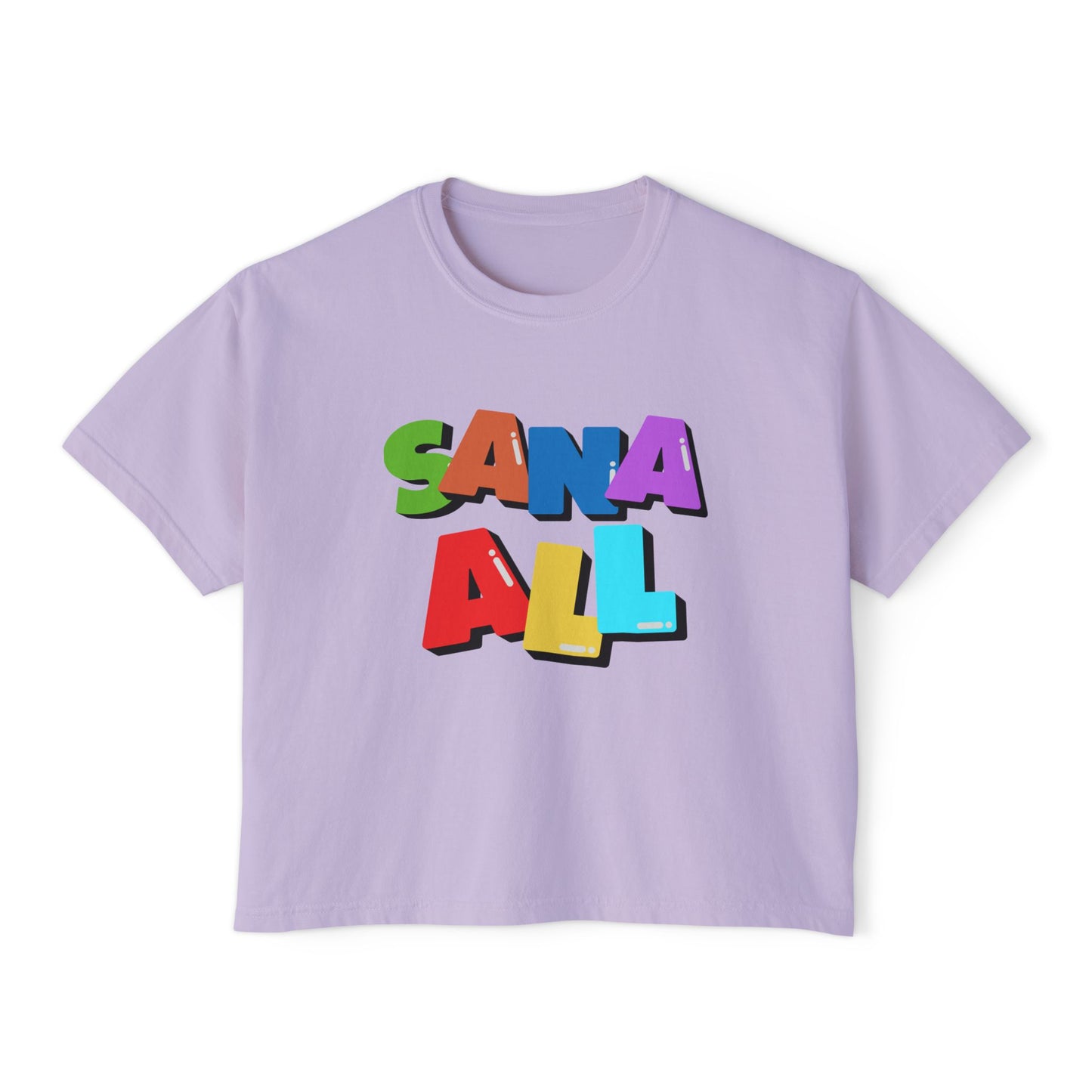 Sana All Graphic Tee, Boxy Croptop, Pinoy Shirt, Casual Crop Top, Filipino Gift for Her,, Comfort Colors Tshirt, Cebuana