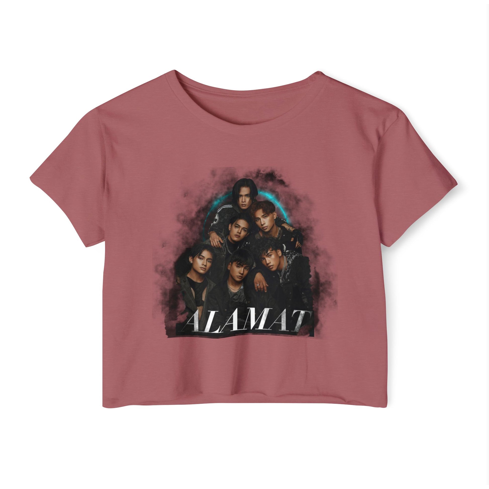 P-Pop Alamat Crop Top featuring vibrant design, perfect for festivals and casual wear, ideal for Pinoy pop music fans.