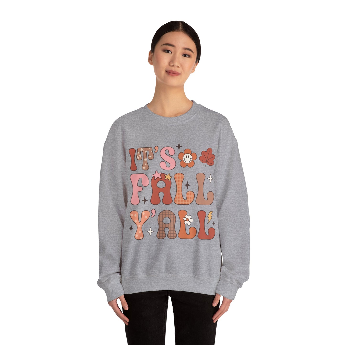 Fall Sweatshirt Halloween Graphic Pullover Sweater | Autumn Gifts For Mom Pumpkin Gift For Her | It's Fall Y'all