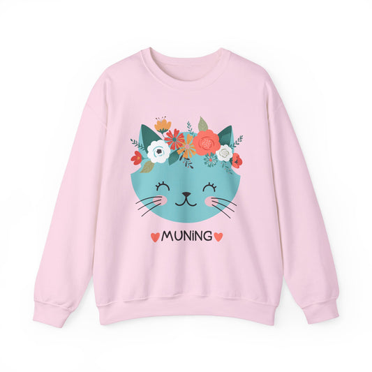 Filipino Sweatshirt Pinoy Pullover Sweater | Philippine Gifts For Cat Lovers | Tagalog - Muning