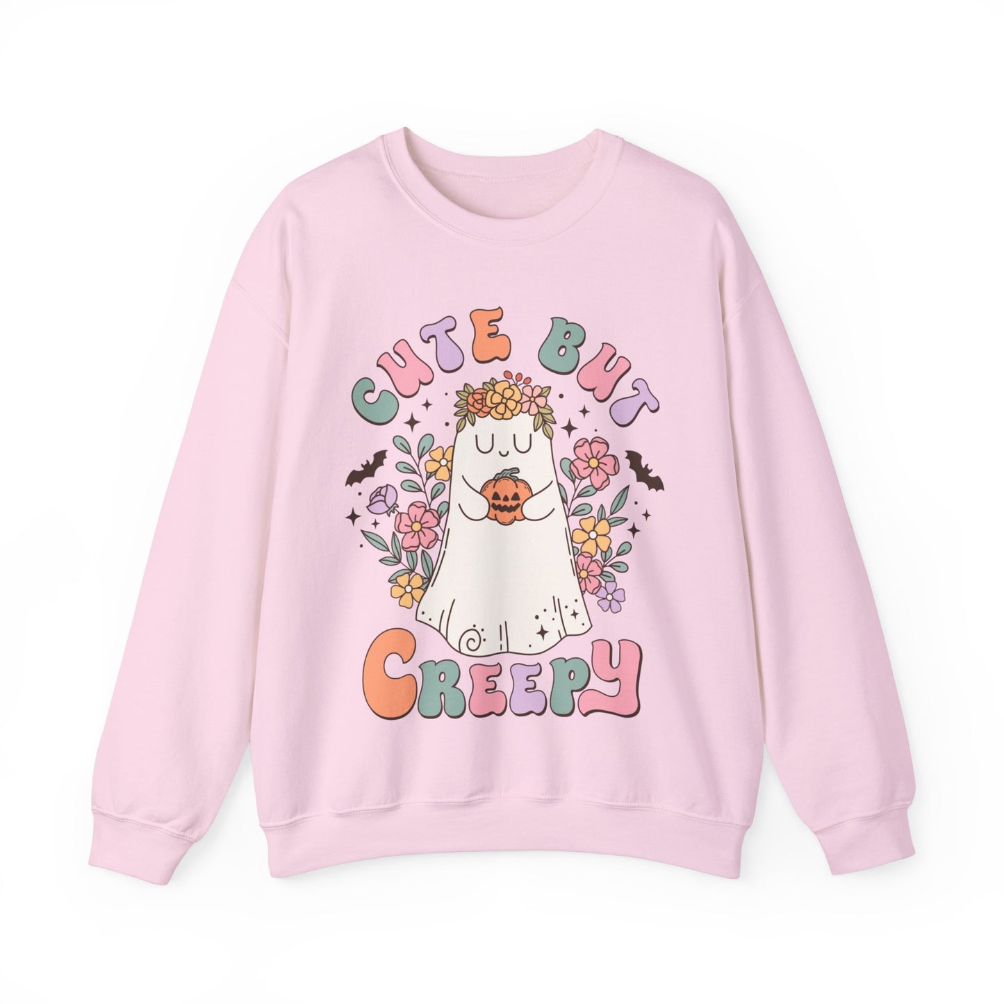 Fall Sweatshirt Halloween Graphic Pullover Sweater | Autumn Gifts For Mom Ghost Gift For Her | Cute But Creepy