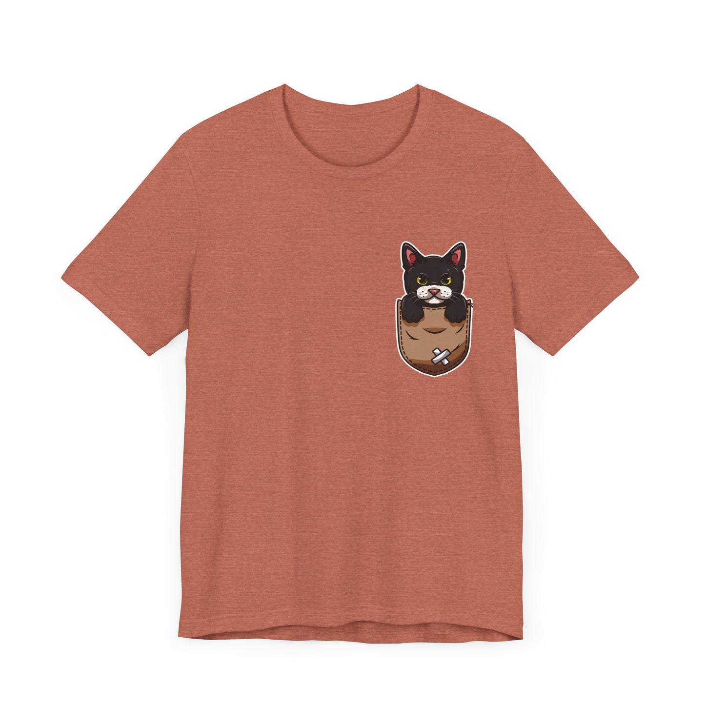 Cat T-Shirt, Cute Graphic Tee for Teens,Unisex Tshirt Aesthetic Gifts For Her,Cute Shirt,Cat Pocket Shirt,Gift For Cat Lovers & Cats Mom