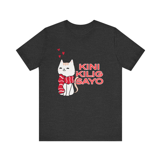 Filipino T Shirt | Pinoy Graphic Tee Cute Gift Cat Lovers T-Shirt Gift For Her | Bella Canvas Shirts | Kinikilig Sayo
