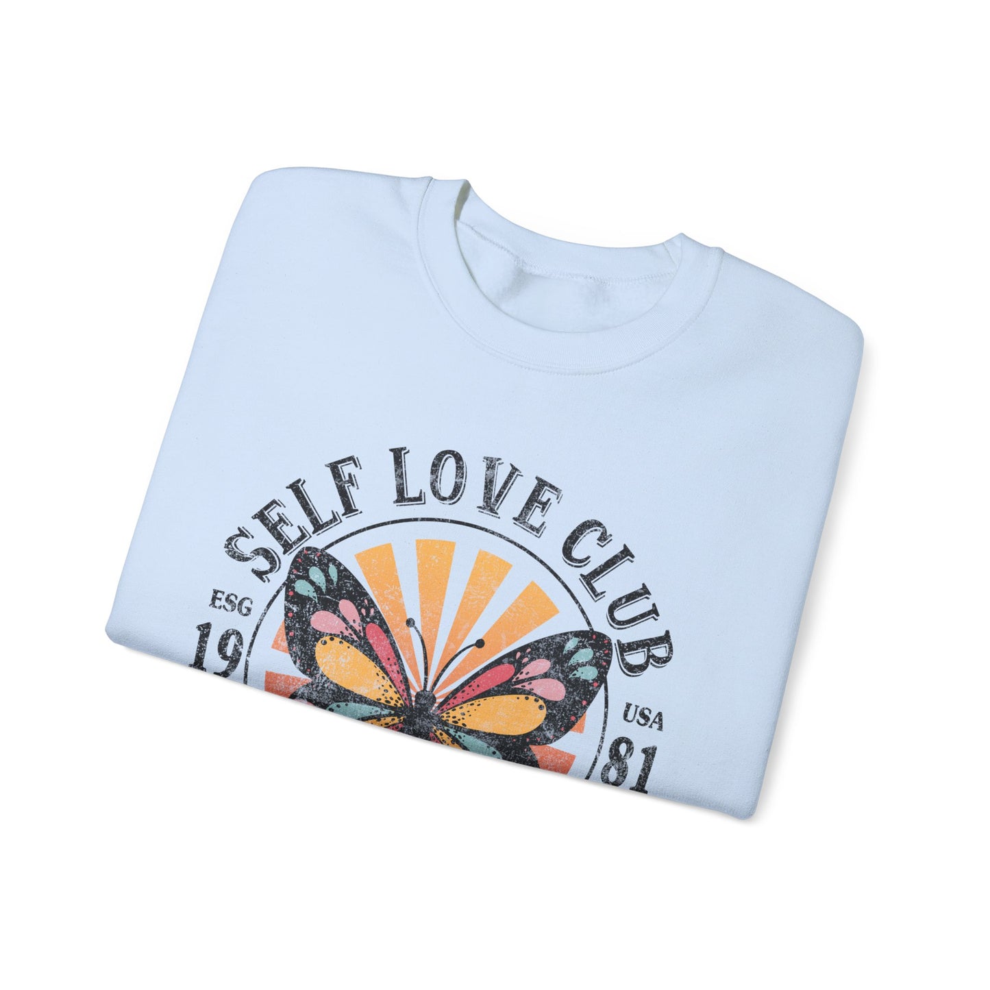 Butterfly Sweatshirt Floral Graphic Pullover Sweater | Motivational Gifts For Mom - Self Love Club