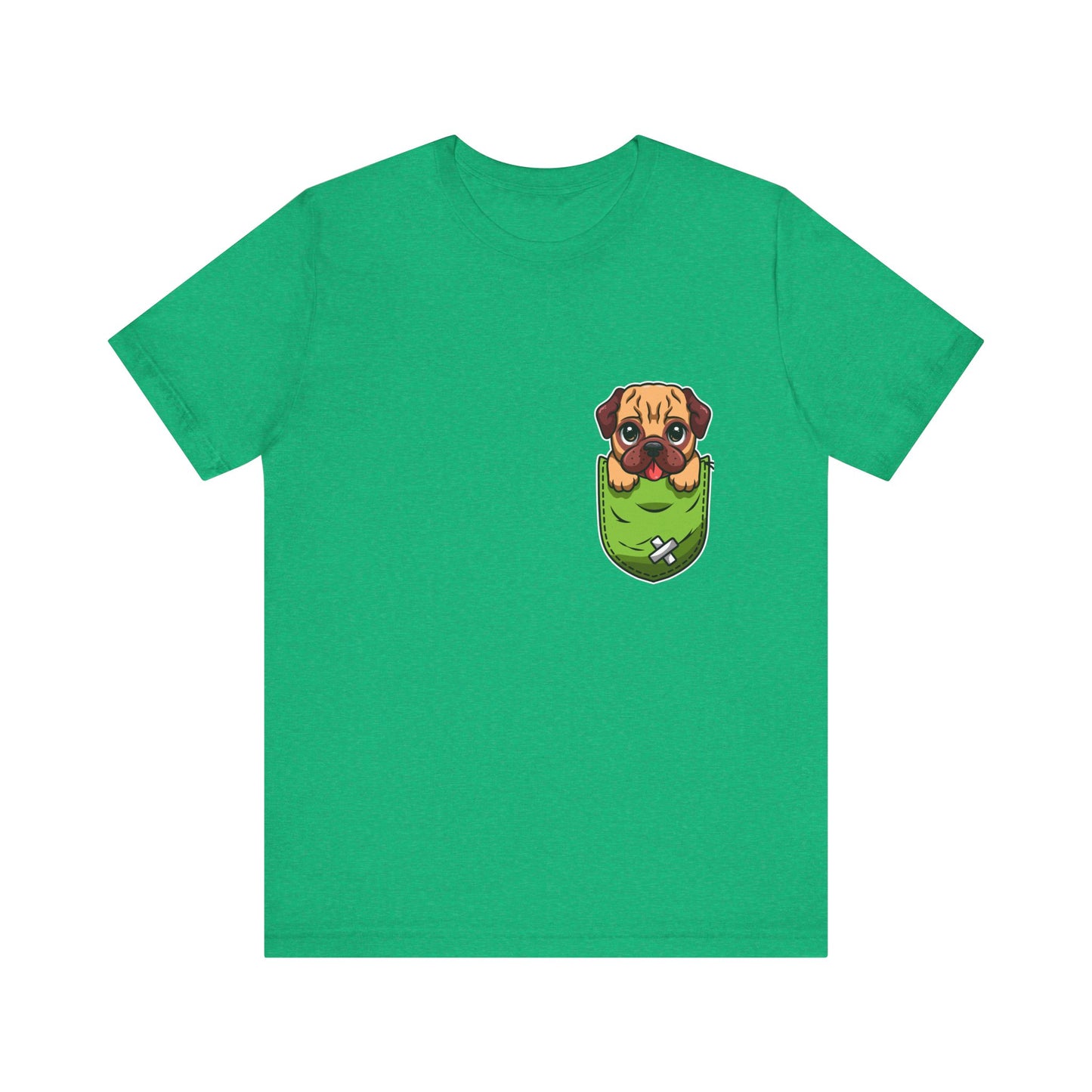 Pug T-Shirt, Dog Graphic Tee for Teens, Unisex Tshirt Aesthetic Gifts For Her, Cute Shirt,Dog Pocket Shirt, Gift For Dog Lovers & Dog Moms.