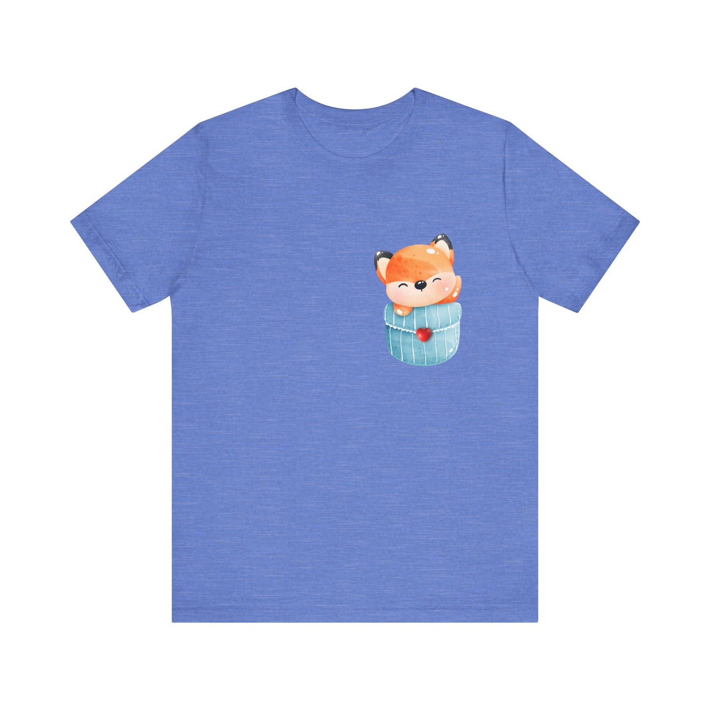 Fox T-Shirt, Cute Graphic Tee for Teens,Unisex Tshirt Aesthetic Gifts For Her,Cute Shirt,Fox Pocket Shirt,Gift For Fox Lovers & Fox Mom