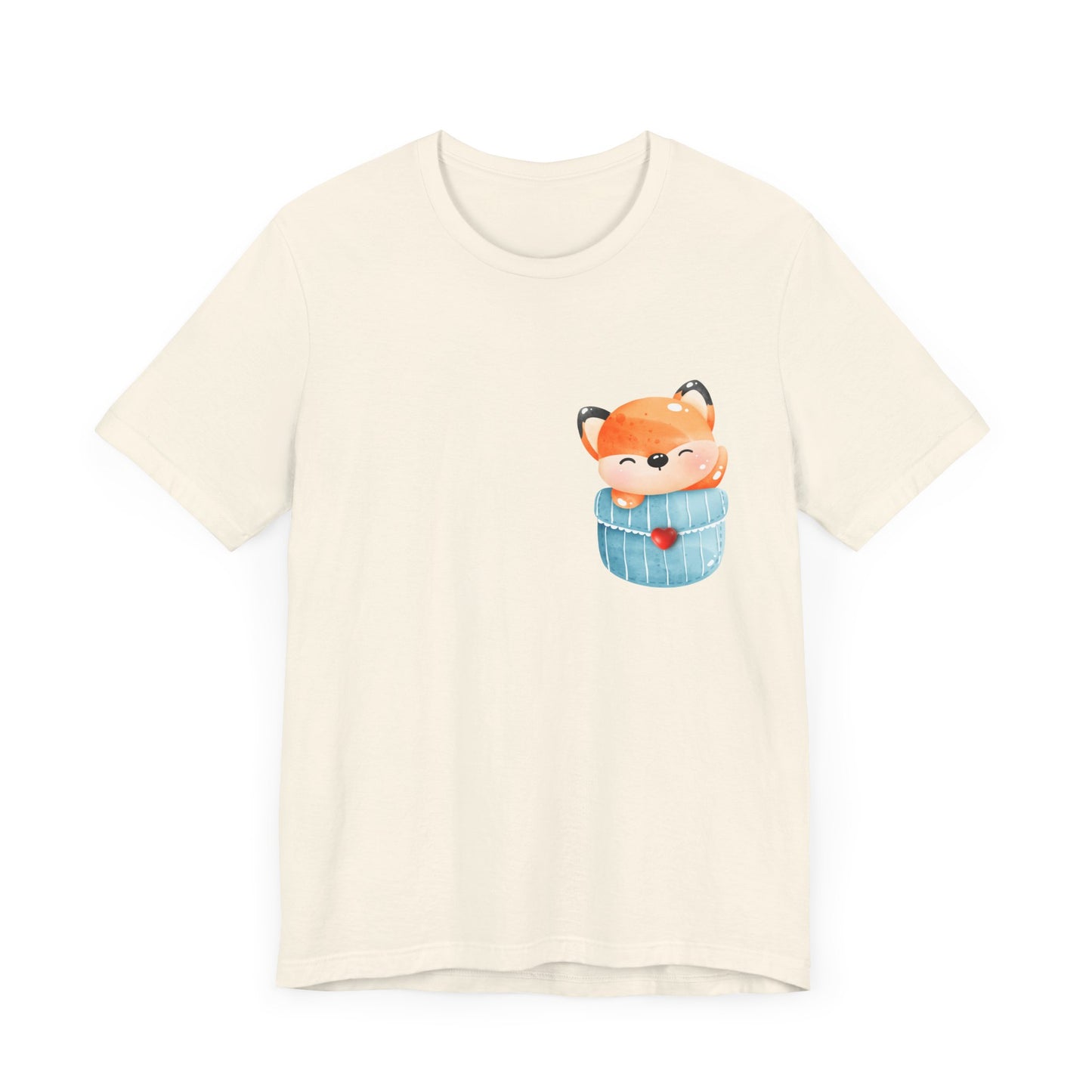 Fox T-Shirt, Cute Graphic Tee for Teens,Unisex Tshirt Aesthetic Gifts For Her,Cute Shirt,Fox Pocket Shirt,Gift For Fox Lovers & Fox Mom