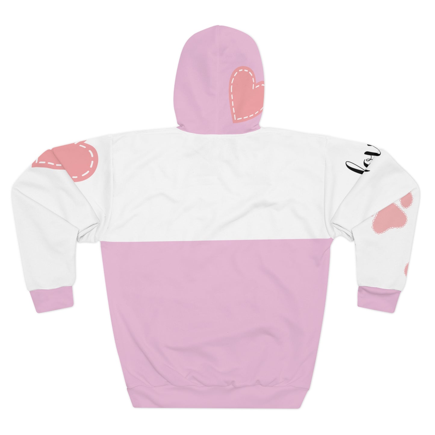 AOP Unisex Pullover Hoodie / Pastel Purple Cat Dog All Over Print Hoodie / Aesthetic Pullover Zipper Hooded Jacket
