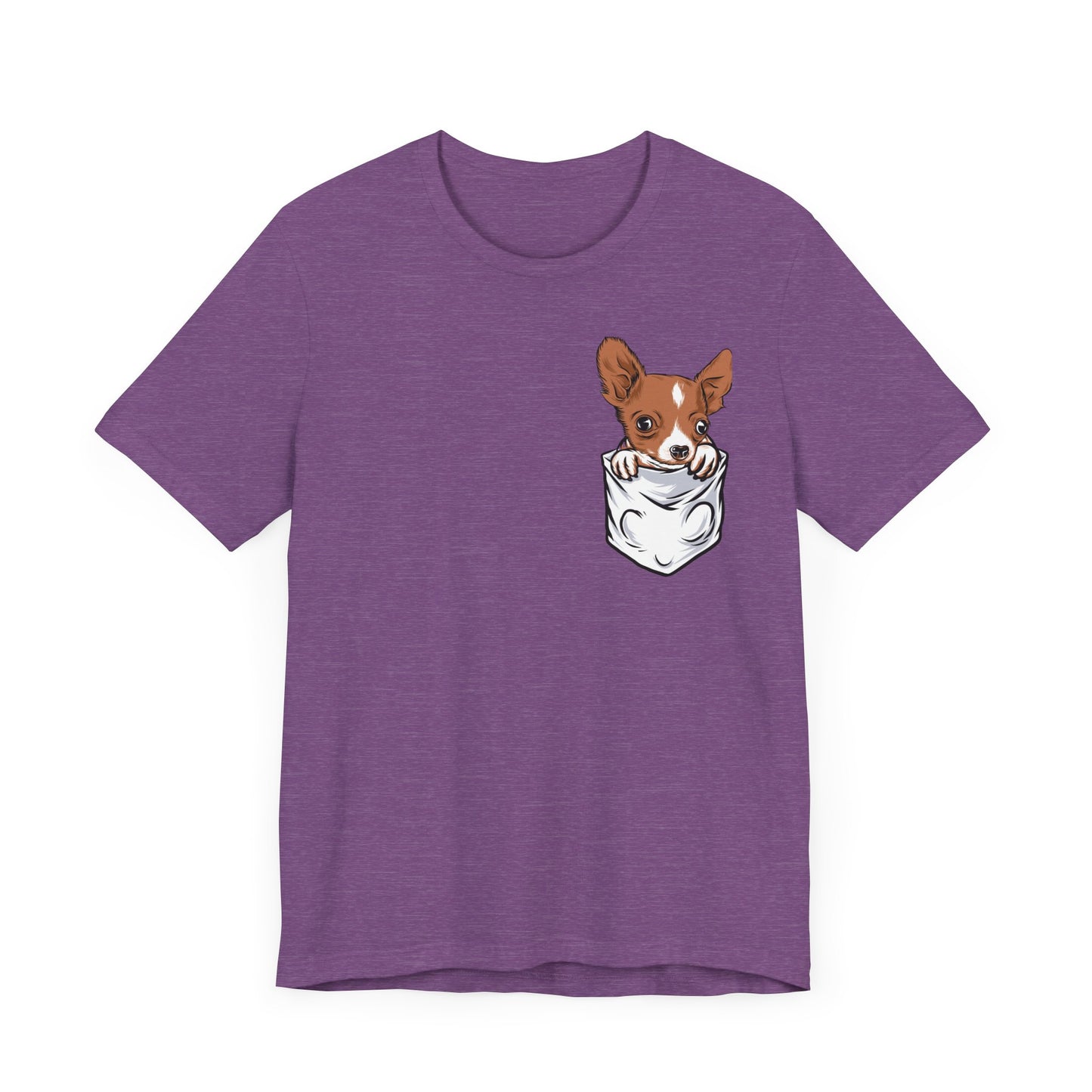 Chihuahua T-Shirt, Dog Graphic Tee for Teens, Unisex Tshirt Aesthetic Gifts For Her, Cute Shirt,Dog Pocket Shirt, Dog Lovers Gift
