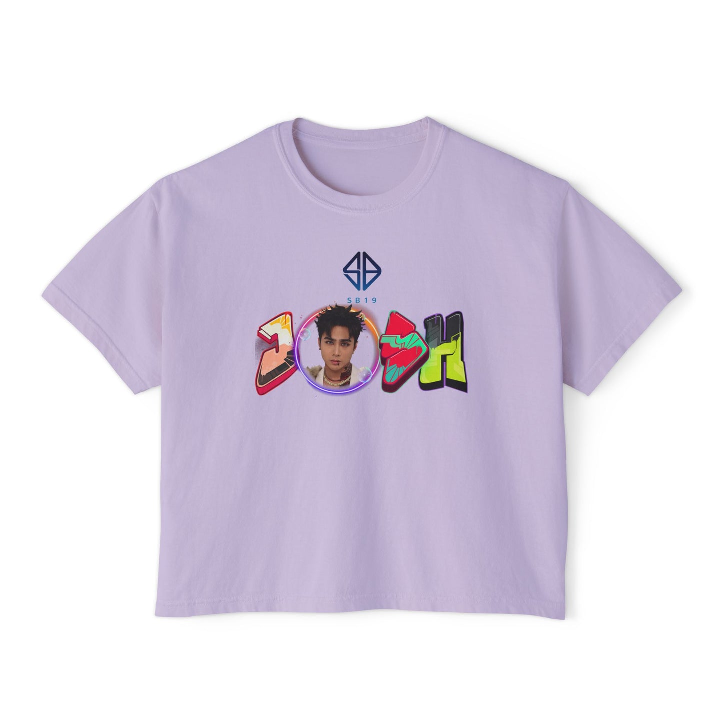 Sb19 Josh Graphic Tee, Boxy Croptop, Pinoy Pop Shirt, Casual Crop Top, Filipino Gift for Her,, Comfort Colors Tshirt