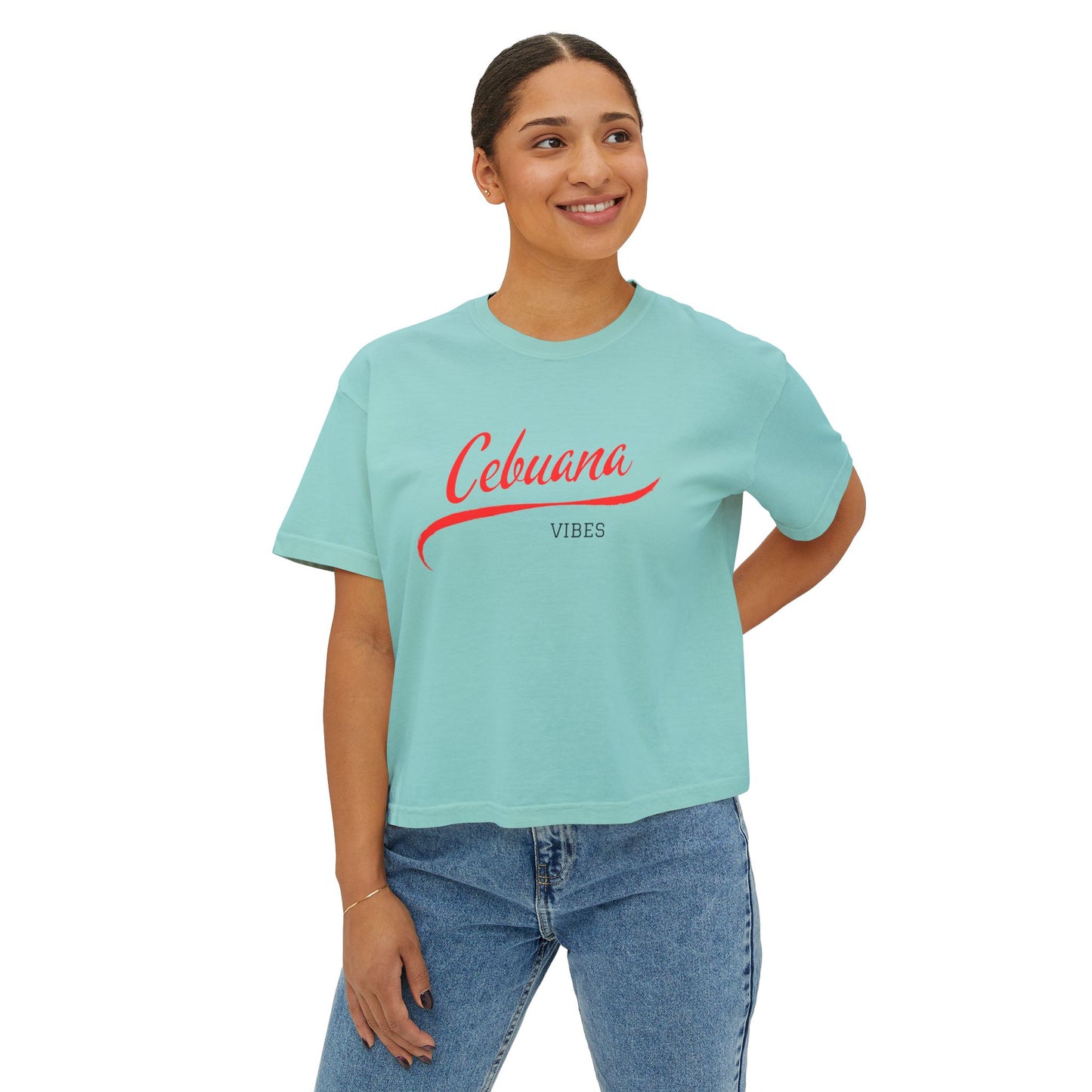 Philippines Graphic Tee, Boxy Croptop, Pinoy Shirt, Casual Crop Top, Filipino Gift for Her,, Comfort Colors Tshirt, Cebuana