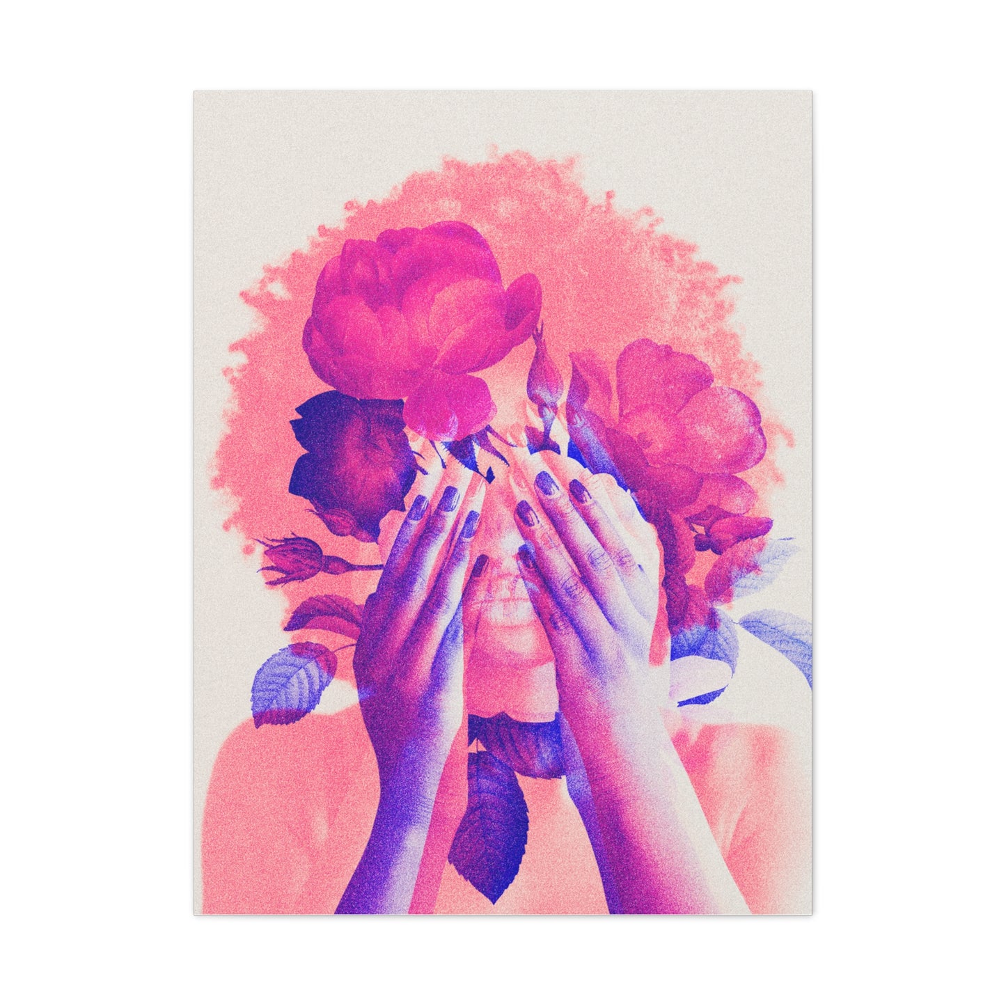 Watercolor Art Canvas Gallery Wrap 30x40 Wall Art Woman Portrait