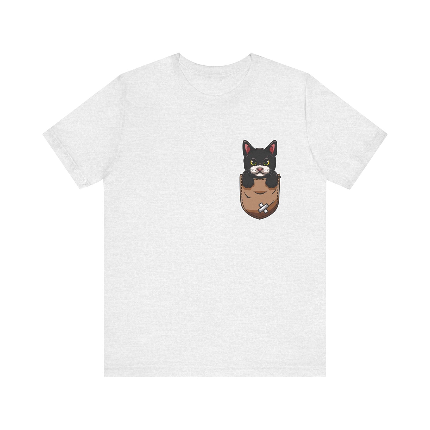 Cat T-Shirt, Cute Graphic Tee for Teens,Unisex Tshirt Aesthetic Gifts For Her,Cute Shirt,Cat Pocket Shirt,Gift For Cat Lovers & Cats Mom