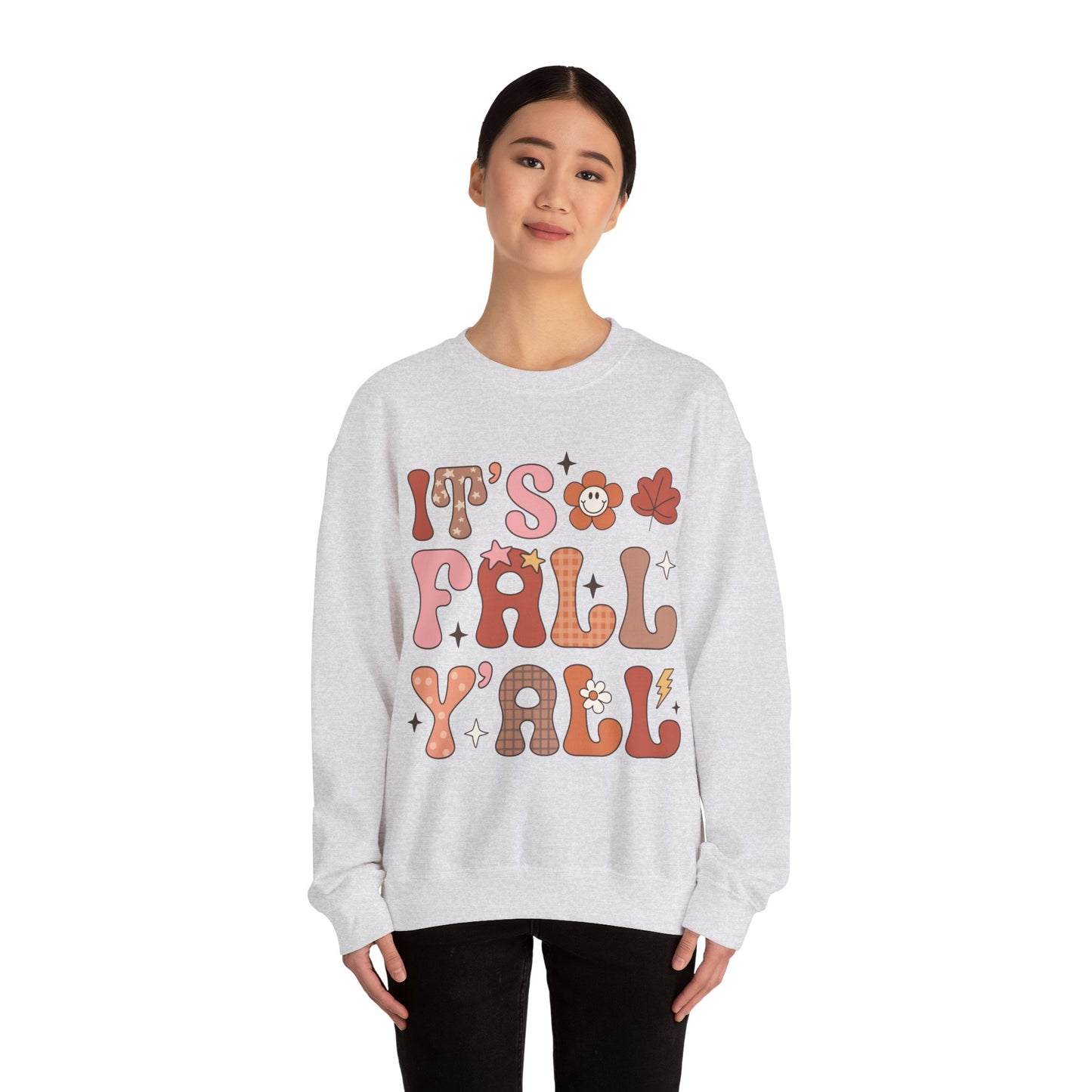 Fall Sweatshirt Halloween Graphic Pullover Sweater | Autumn Gifts For Mom Pumpkin Gift For Her | It's Fall Y'all