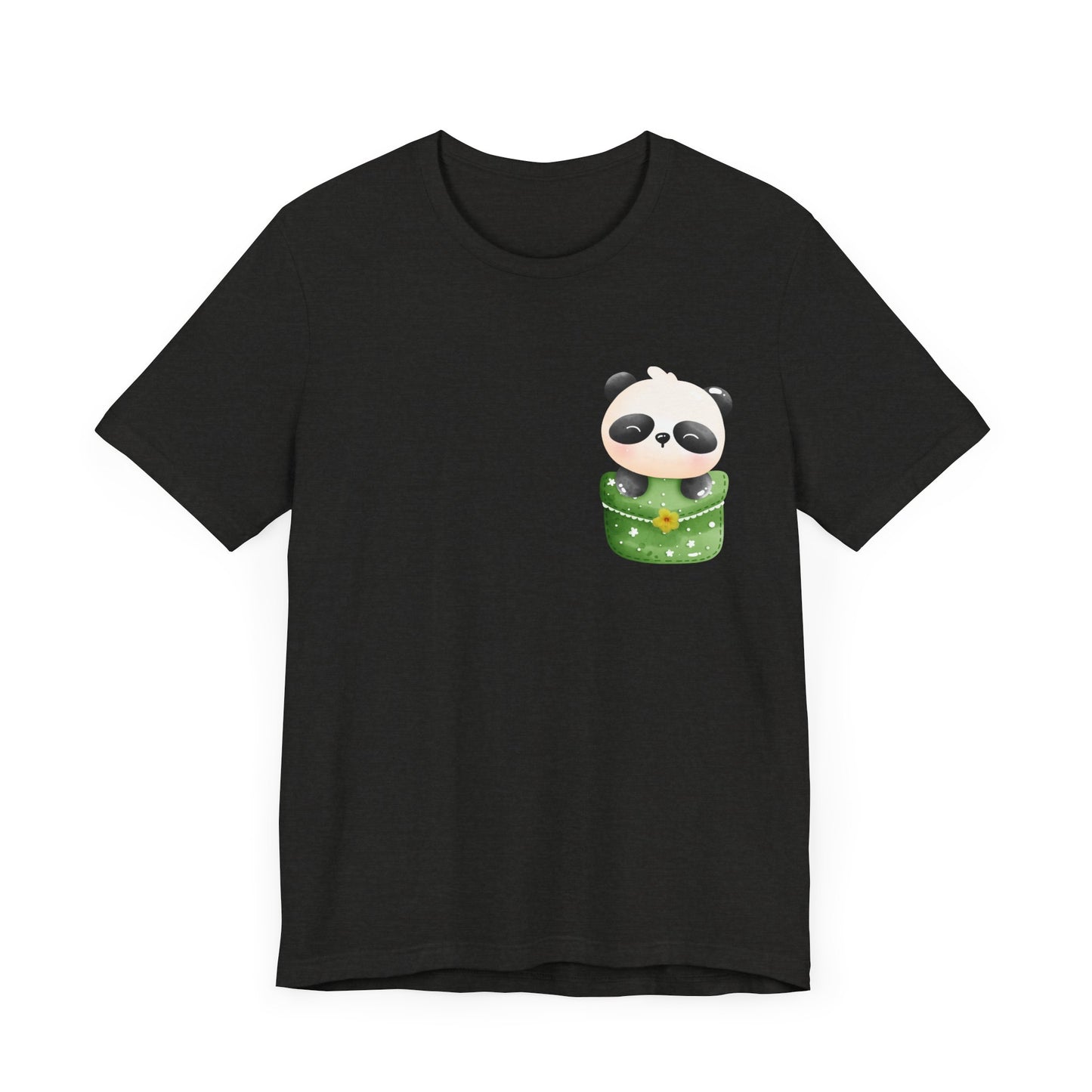 Panda T-Shirt, Cute Graphic Tee for Teens,Unisex Tshirt Aesthetic Gifts For Her,Cute Shirt, Panda Pocket Shirt,Gift For Panda Lovers