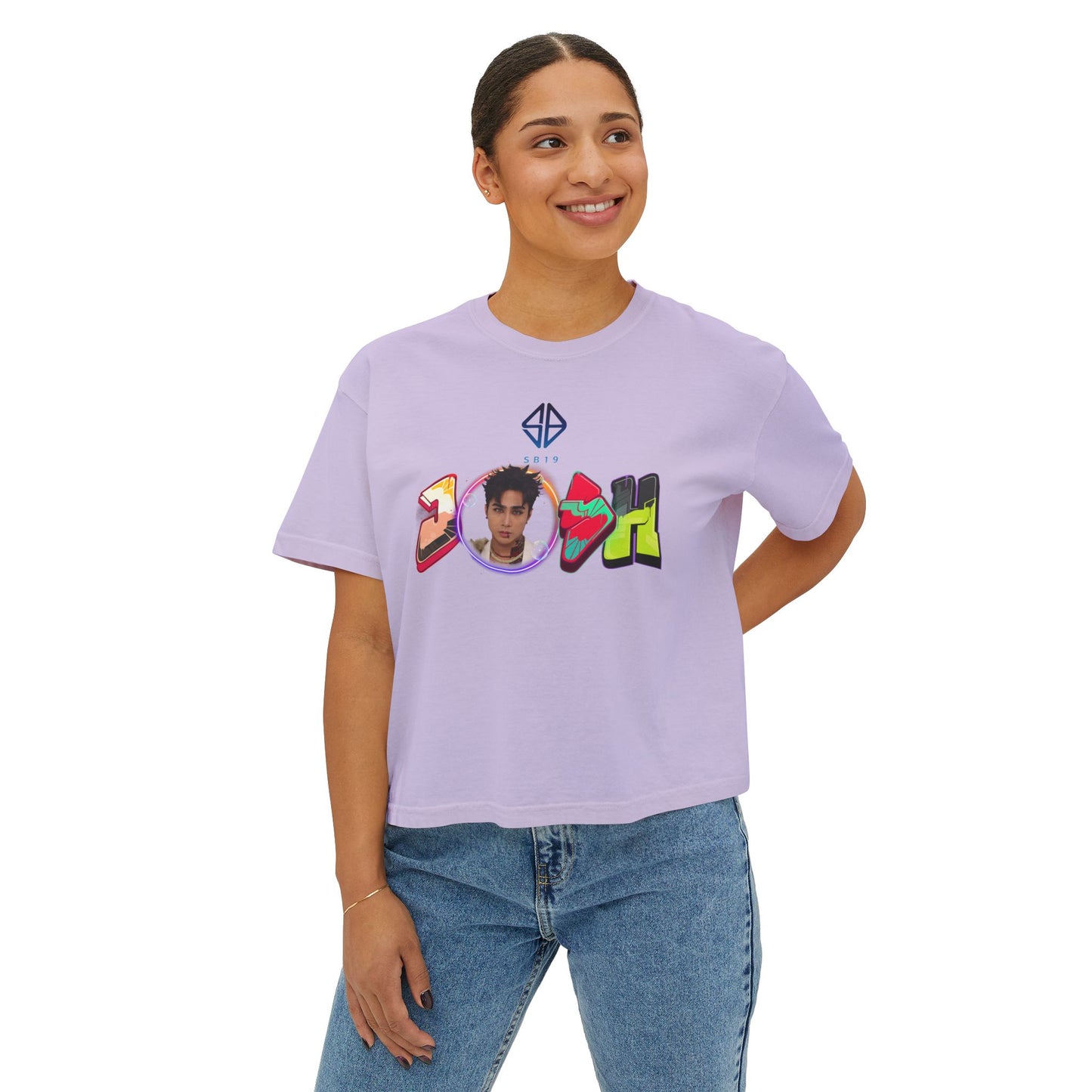 Sb19 Josh Graphic Tee, Boxy Croptop, Pinoy Pop Shirt, Casual Crop Top, Filipino Gift for Her,, Comfort Colors Tshirt