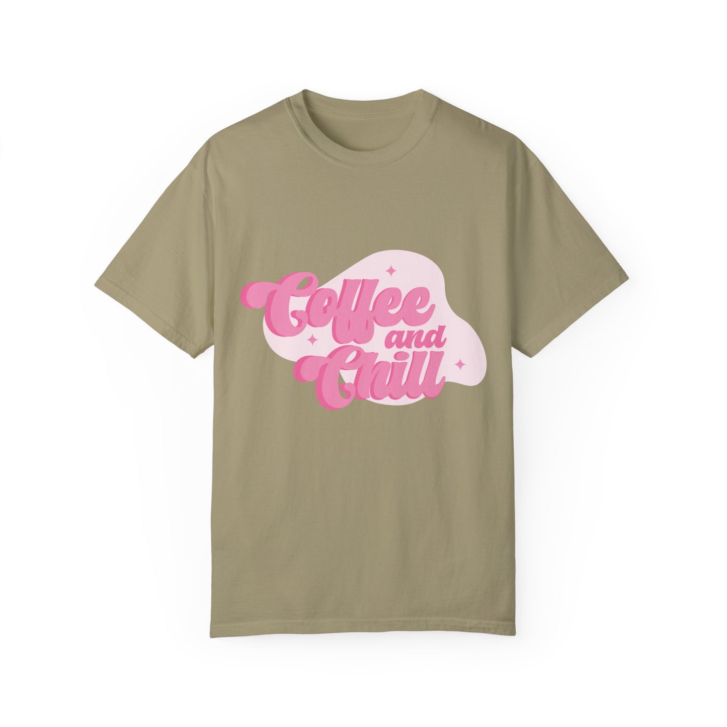 Coffee And Chill Comfort Colors Shirt, Unisex Garment-Dyed T-shirt, Gift For Coffee Lovers.