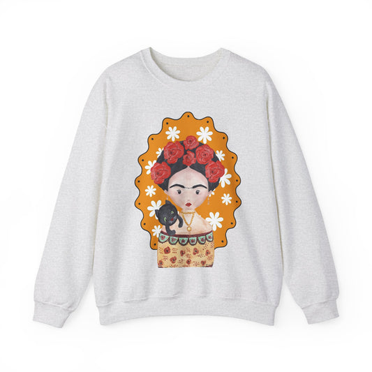 Frida Kahlo Sweatshirt Cute Graphic Pullover Sweater | Mexican Gifts For Mom Gift For Teachers