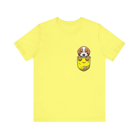 Beagle T-Shirt, Dog Graphic Tee for Teens, Unisex Tshirt Aesthetic Gifts For Her, Cute Shirt,Dog Pocket Shirt, Gift For Dog Lovers & Dog Mom