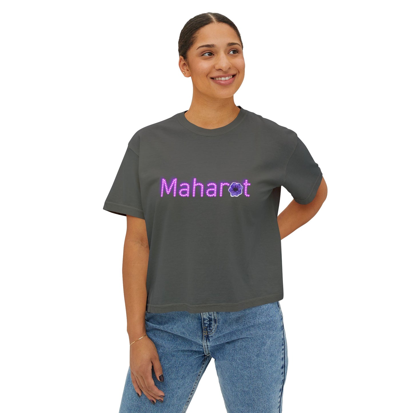 Maharot Graphic Tee, Boxy Croptop, Pinoy Shirt, Casual Crop Top, Filipino Gift for Her, Comfort Colors Tshirt, Pinay T-Shirt