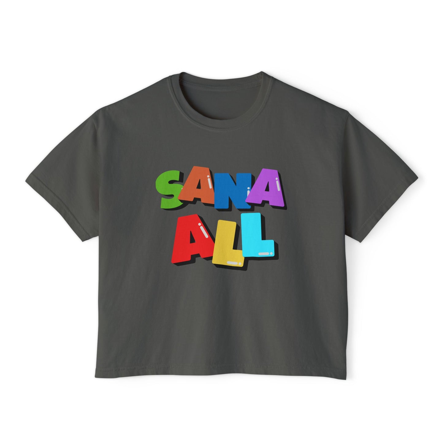 Sana All Graphic Tee, Boxy Croptop, Pinoy Shirt, Casual Crop Top, Filipino Gift for Her,, Comfort Colors Tshirt, Cebuana