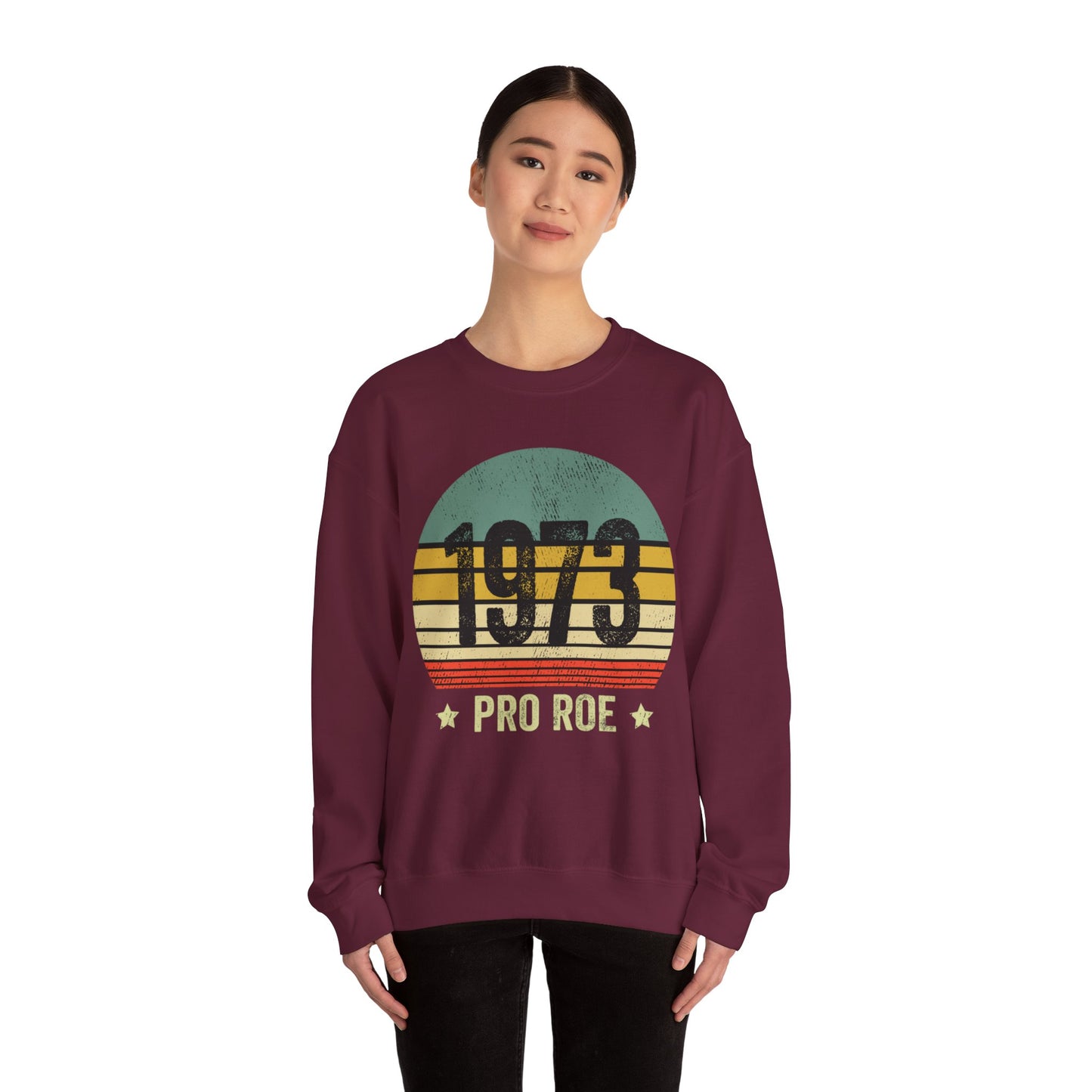 1973 Sweatshirt Retro Graphic Pullover Sweater | Feminist Gifts For Mom | Feminism Protest Outfit Pro Roe