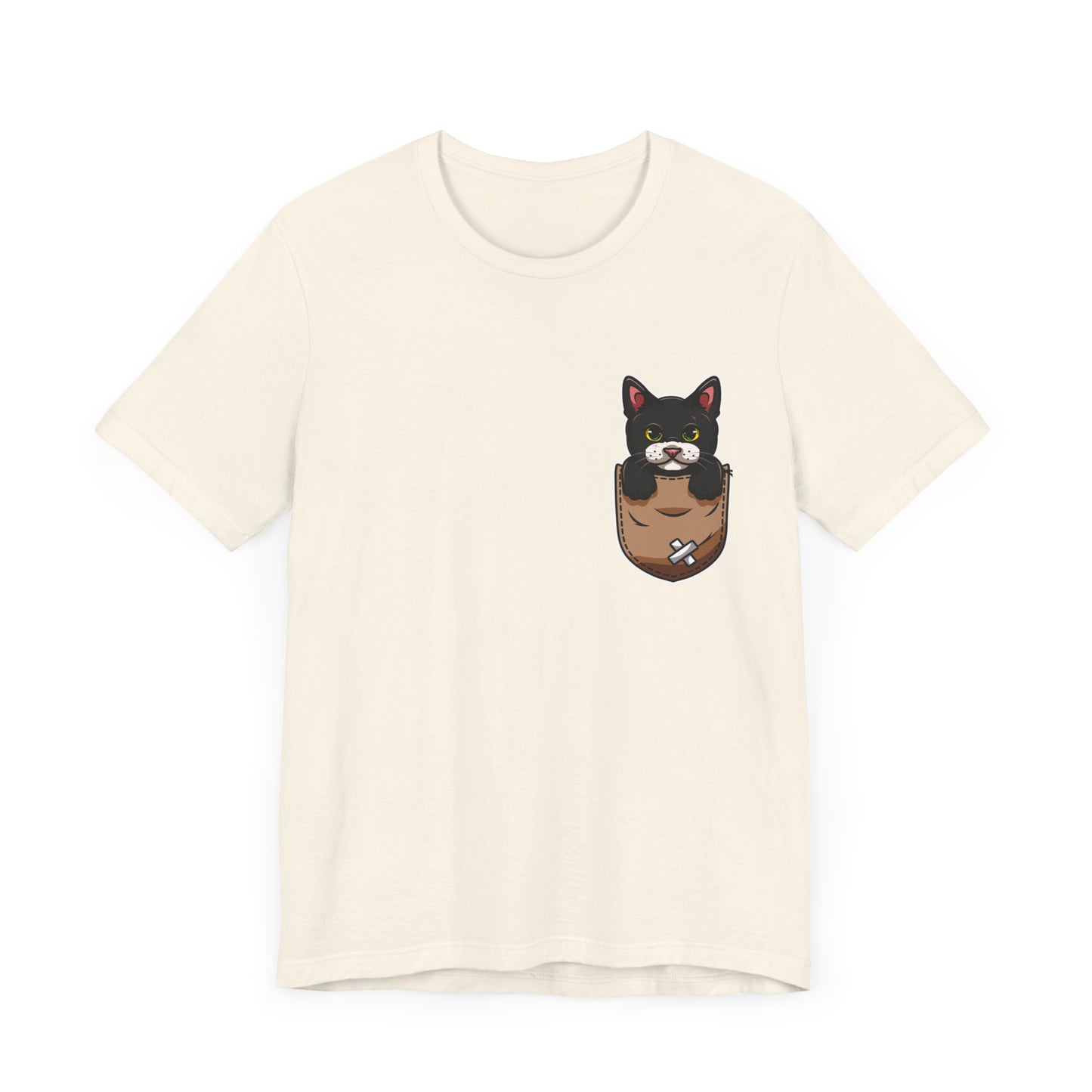 Cat T-Shirt, Cute Graphic Tee for Teens,Unisex Tshirt Aesthetic Gifts For Her,Cute Shirt,Cat Pocket Shirt,Gift For Cat Lovers & Cats Mom