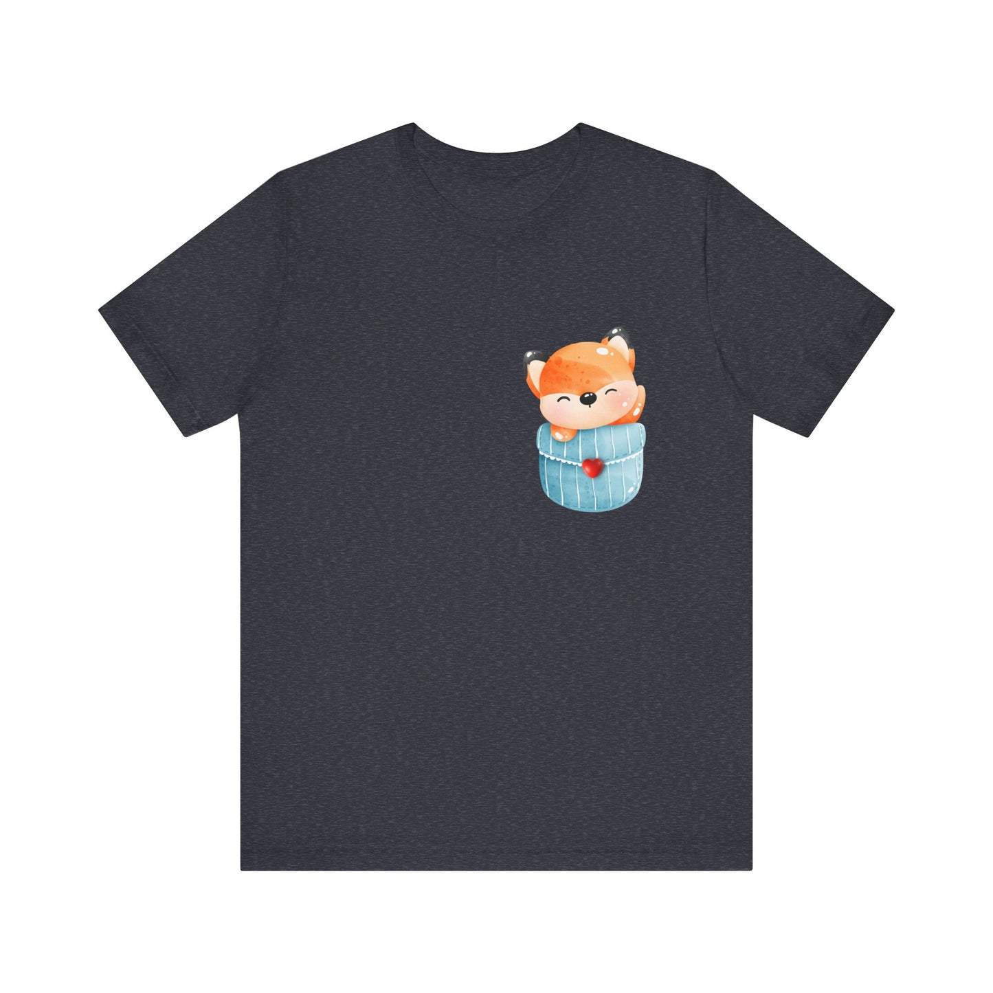 Fox T-Shirt, Cute Graphic Tee for Teens,Unisex Tshirt Aesthetic Gifts For Her,Cute Shirt,Fox Pocket Shirt,Gift For Fox Lovers & Fox Mom