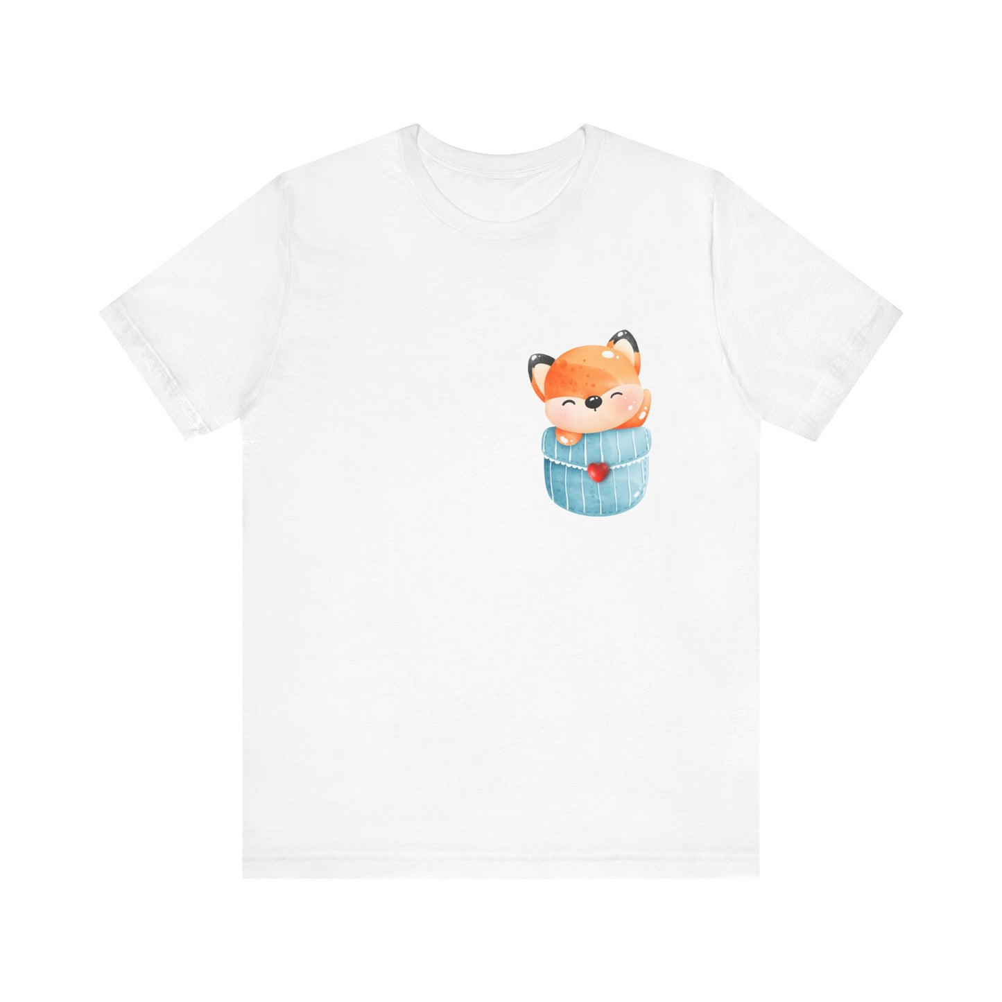 Fox T-Shirt, Cute Graphic Tee for Teens,Unisex Tshirt Aesthetic Gifts For Her,Cute Shirt,Fox Pocket Shirt,Gift For Fox Lovers & Fox Mom