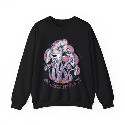 Mushrooms Sweatshirt Cottagecore Graphic Pullover Sweater | Farm Gifts For Mom Boho Outfit | Mushroom Party
