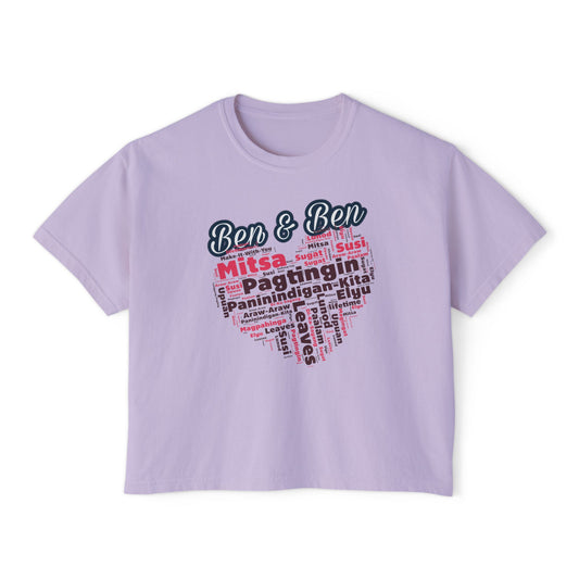 Philippine Music Graphic Tee, Boxy Croptop, Pinay Shirt, Casual Crop Top, Filipino Gift for Her, Comfort Colors Tshirt, Hugot