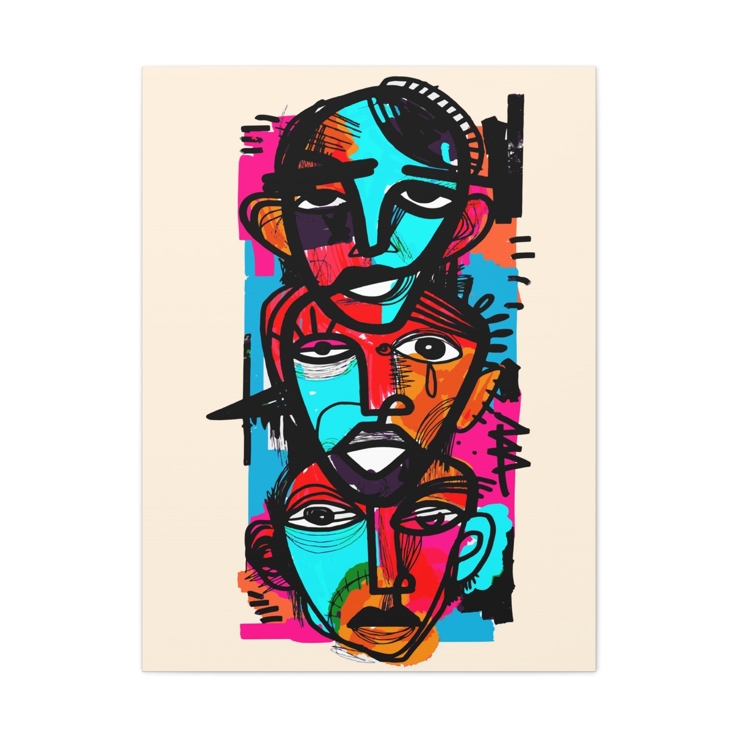 Modern Art Canvas Gallery Wrap 30x40 Wall Art Men Portrait