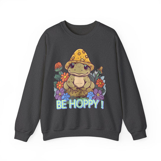 Cottagecore Sweatshirt Frog Graphic Pullover Sweater Funny Gifts For Mom Farm Outfit | Be Hoppy